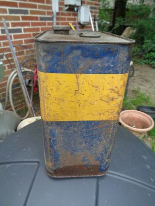 Vintage SUNOCO Motor Oil Can 2 gallons empty 2