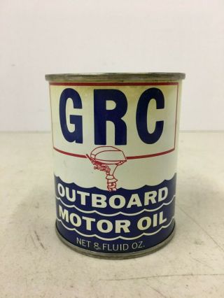 Vintage Antique Grc Gurley Refining Company Outboard Motor Oil Can Half Pint