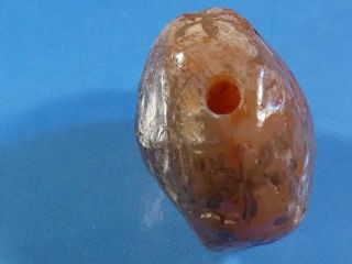 ANCIENT PYU - KUSHAN ETCHED AGATE CARNELIAN RARE COLOR DESIGN TAB 15 BY 10.  2 MM 5