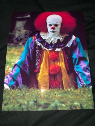 Tim Curry Signed 8.  5x11 It The Rocky Horror Picture Show Autograph W/coa