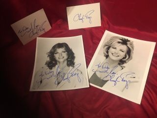 Set Of Cheryl Tiegs Signed Autograph Photos 0150