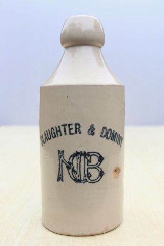 Vintage C1890s Slaughter & Dominy North Cornwall Cornish Ginger Beer Bottle