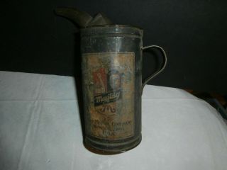 Antique Maytag Multi Motor Washer Newton Iowa Fuel Mixing Can W/ Spout