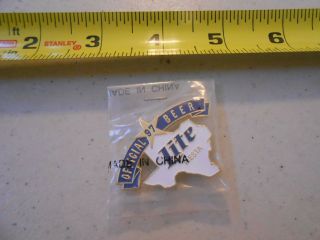 Rare In Package 1997 Texas Fiesta Miller Lite Official Beer Pin Hard To Find
