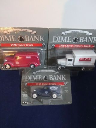 Treasure Classic 1/43 Scale Diecast Dime Bank Limited Edition Metal Trucks