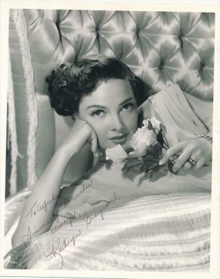 Kathryn Grayson - Vintage Sepia Signed Photograph