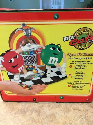 M&M’s Rock’n Roll Cafe Jukebox Candy Dispenser EUC 3