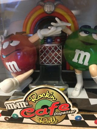M&M’s Rock’n Roll Cafe Jukebox Candy Dispenser EUC 5