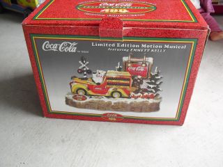 Coca Cola Limited Edition Motion Musical Display W Emmett Kelley Truck Nib