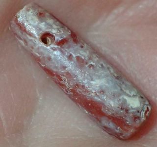 14mm Ancient Syrian Etched Carnelian Agate Pendant Bead,  4000,  Years Old,  S854