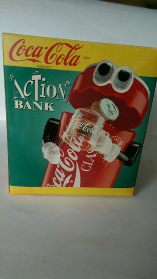 Vintage Coca - Cola Can Robot Mechanical Action Bank 2