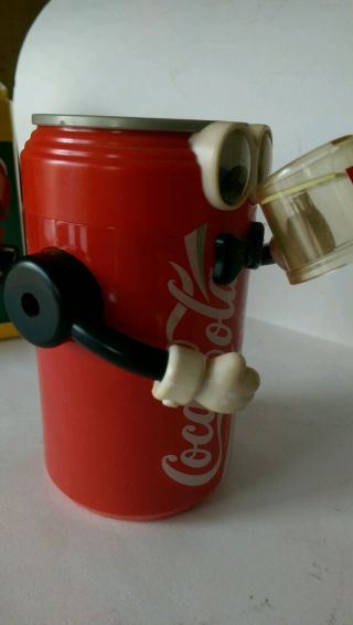 Vintage Coca - Cola Can Robot Mechanical Action Bank 3