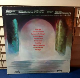1977 Kiss LOVE GUN 7057 - 7 Vinyl LP STERLING 1rst Pressing w/Gun Insert VG,  /VG, 3