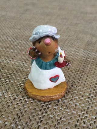 Wee Forest Folk Candlelight Search Mole Teal Dress