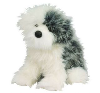 Douglas Cuddle Toy Stuffed Soft Plush Old English Sheepdog Puppy Dog White