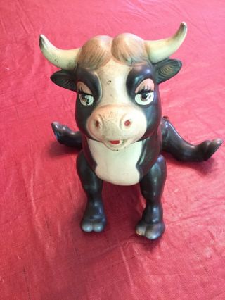 Vintage 1938 Ferdinand The Bull Toy W.  D.  Ent Ideal Novelty & Toy Co.  Made In Usa