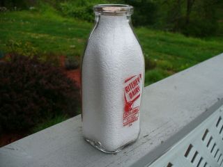 Ritchey Richey ' s Dairy Pint Milk Bottle Martinsburg Pa Blair County 3