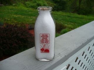 Ritchey Richey ' s Dairy Pint Milk Bottle Martinsburg Pa Blair County 5