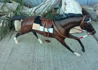 Breyer Horse Custom Nyquist Secretariat Race Saddle Set Kentucky Derby