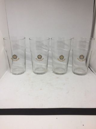 Set Of 4 Vintage Samuel Smith Pint Beer Glass Tadcaster England Brewery