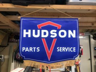 Hudson Automobile Banner.  Rare And Collectible