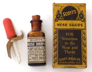 Vintage Bottle & Box Scott 
