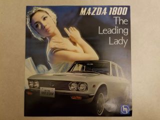 1970 Mazda 1800 " The Leading Lady " Sedan Station Wagon Brochure 9.  5 " X 10 "