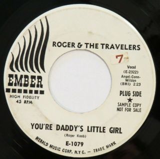 Roger & Travelers You’re Daddy’s Little Girl Ember 45 Doo Wop 1961 Hear