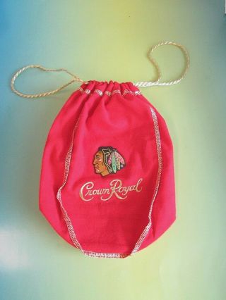 Crown Royal 2016 Red Chicago Blackhawks Limited Edition Bag Only
