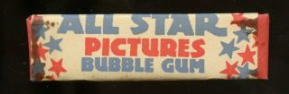 Single Stick In Wrapper All Star Pictures Bubble Gum Chicago ©1948