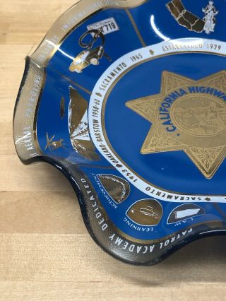 CHP California Highway Patrol Historical Candy Dish Collector Plate Police Law 2
