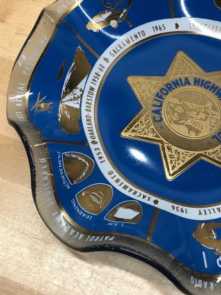 CHP California Highway Patrol Historical Candy Dish Collector Plate Police Law 5