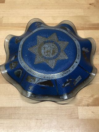 CHP California Highway Patrol Historical Candy Dish Collector Plate Police Law 6