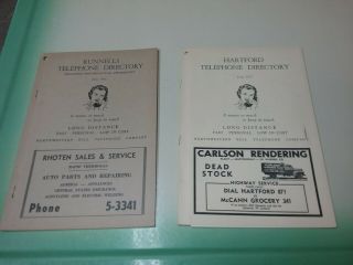 2 Vintage Iowa Phone Books Old Business Advertisements 1955 1957