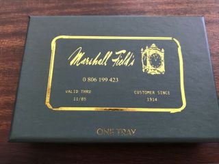 Marshall Field’s Department Store Ceramic Credit Card Tray