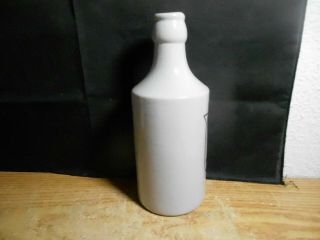 GINGER BEER W.  BISCOMBE PLYMOUTH STONEWARE BOTTLE POTTERY CROCK VINTAGE 3