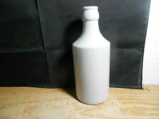 GINGER BEER W.  BISCOMBE PLYMOUTH STONEWARE BOTTLE POTTERY CROCK VINTAGE 4