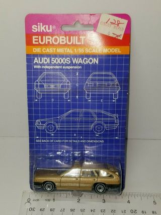 Vintage Siku Eurobuilt Audi 5000s Wagon Gold