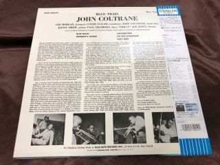 JOHN COLTRANE BLUE TRAIN BLUE NOTE BN 1577 OBI MONO JAPAN Vinyl LP 7