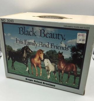 Vintage Breyer Black Beauty Family Horse Picture Replacement Box Only