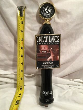 Extremely Rare - Great Lakes Brewing Company - Eliot Ness Beer Tap Handle Keg