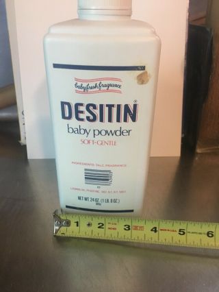 Destin Baby Powder 24 oz.  Vintage Full But Not /pre Owned 2