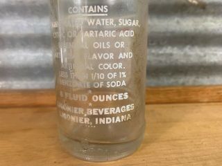 Vtg 50s 7 - 57 LIGONIER BEVERAGES 8 Oz Glass Soda Pop Bottle INDIANA CRATE 2 WOW 5