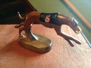 Rare Htf Vintage Metal 5 Greyhound Dog Bottle Opener 7 " X 3.  5 " Scott Products