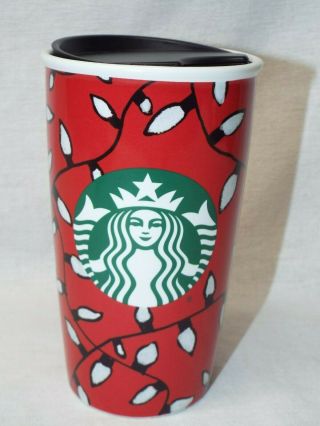 Starbucks Coffee Red Christmas Ornaments Mug Hot Cold Travel Tumbler Porcelain