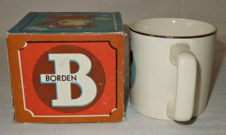 1950 Vintage ELSIE THE BORDEN COW Ceramic Mug CUP Colorful Cartoons 4