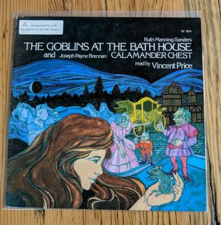 Ultra Rare Caedmon Tc1574 Goblins At The Bath House Read By Vincent Price 1978