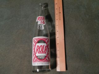 For your Thirst.  Drink ROLA First (ROLA COLA) 
