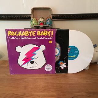 Rockabye Baby - Lullaby Renditions Of David Bowie Rare White Vinyl 2014 Nm/nm