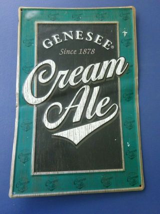 Vintage Metal Genesee Cream Ale Beer Sign